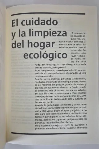 Trucos ecológicos para el hogar.