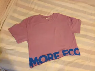 Camiseta Pull&Bear rosa MORE ECO