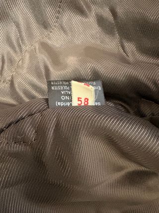 Chaquetón de piel marrón hombre