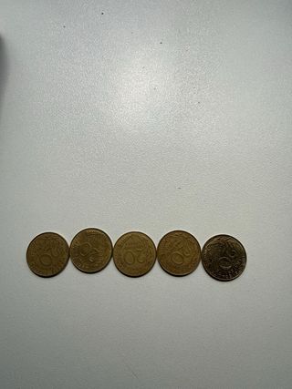 Lote 17 monedas República Francesa