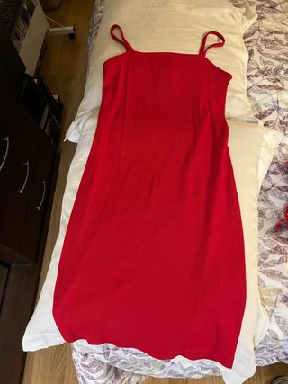 Vestido rojo de tirantes