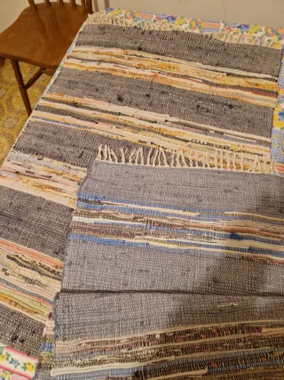 2 Tappeti Etnici 200x70 cm Tessuto