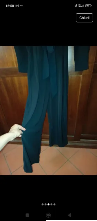 Salopette elegante nera taglia M