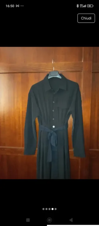 Salopette elegante nera taglia M