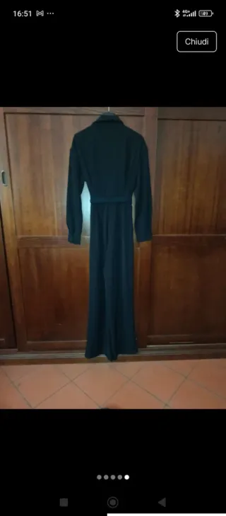 Salopette elegante nera taglia M