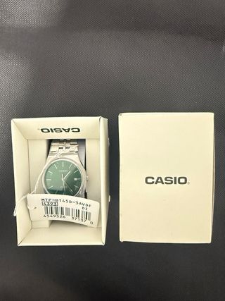 Reloj Casio Esfera Verde Acero Inoxidable