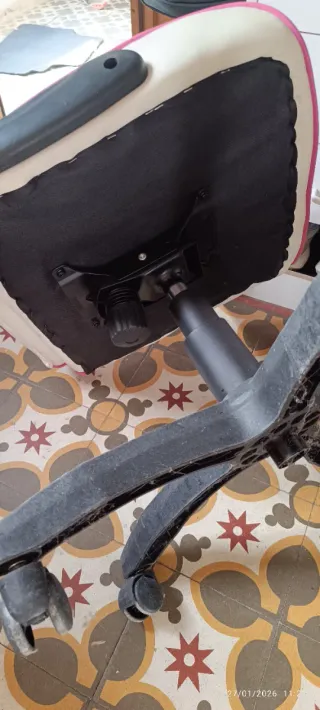 Silla Gaming Rosa y Blanca