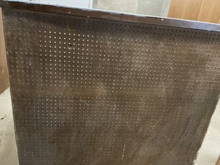 Mueble consola antiguo madera y metal