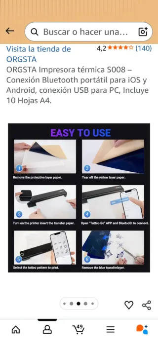 Impresora Térmica ORGSTA S008 Portátil