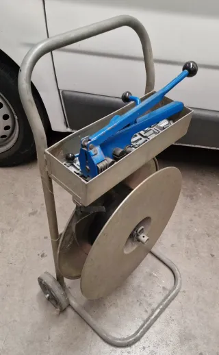 Kit flejadora + carro + rollo + cierres