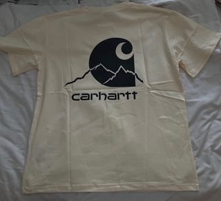 Camiseta Carhartt Beige con Logo Montaña