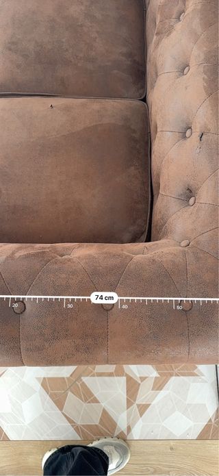 Sofá Chester 2 Plazas Marrón