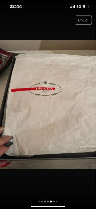 Prada Sneakers Alte Blu/Grigie