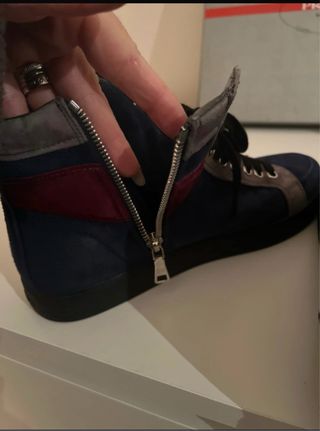 Prada Sneakers Alte Blu/Grigie