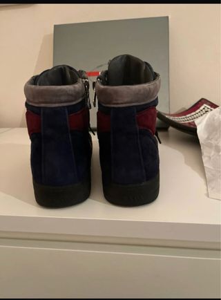 Prada Sneakers Alte Blu/Grigie
