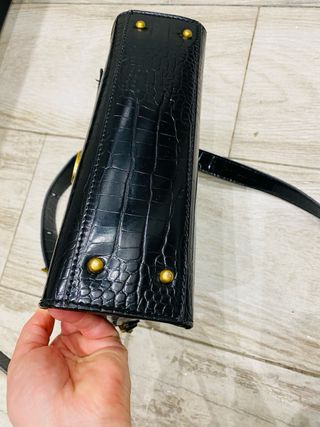 Bolso Guess Negro Cocodrilo