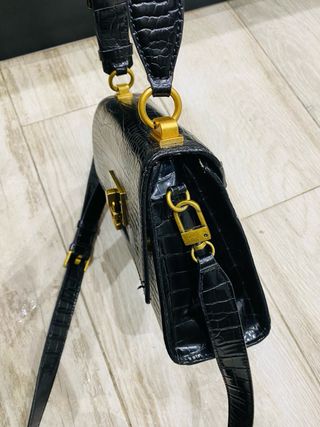 Bolso Guess Negro Cocodrilo