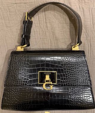 Bolso Guess Negro Cocodrilo