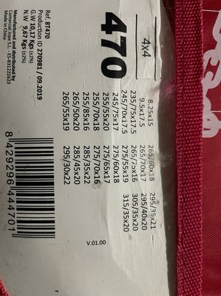 Cadenas nieve 4x4 talla 470