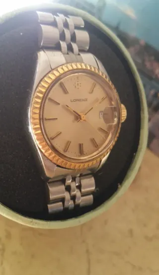 Reloj Suizo Datejus Lorenz Jubilee Automático Oro