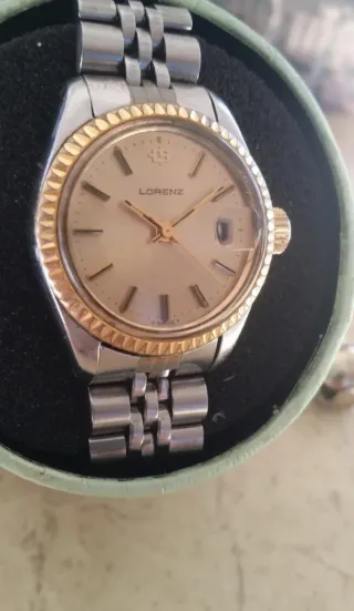 Reloj Suizo Datejus Lorenz Jubilee Automático Oro