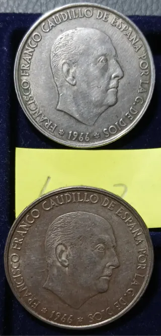 4 Monedas Plata Francisco Franco 1966