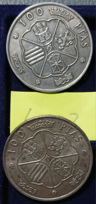 4 Monedas Plata Francisco Franco 1966