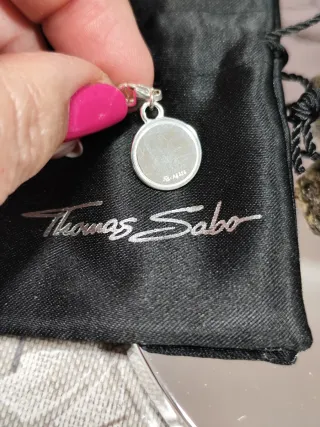 Charm Thomas Sabo C Plata y Blanco,plata de ley