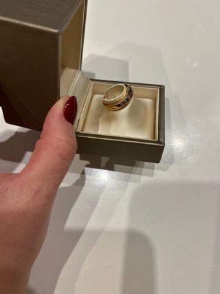 Anillo Suarez Oro Rosa con Turmalinas