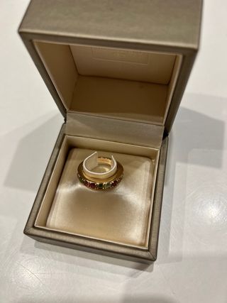 Anillo Suarez Oro Rosa con Turmalinas