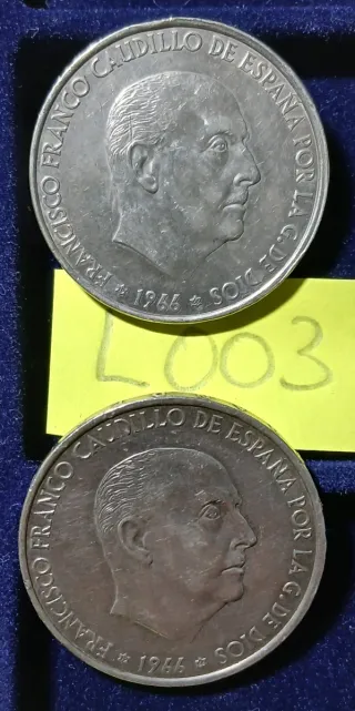 4 Monedas Plata Franco Caudillo 1966