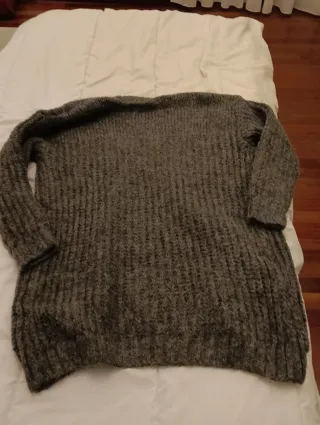 Chaqueta punto Zara gris talla S