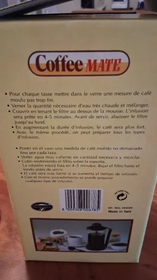 Cafetera/Tetera Vidrio y Plástico Blanca