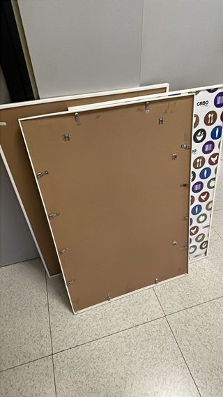 Cornici bianche plexiglass 70x100 - 3 pezzi