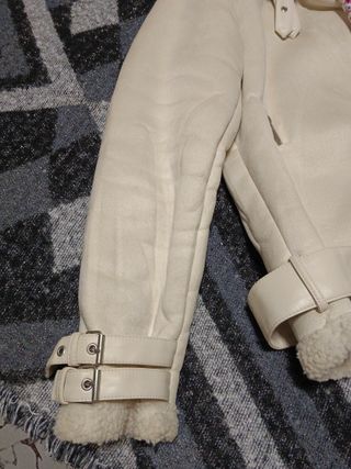 Giubbotto montone bianco donna L/XL