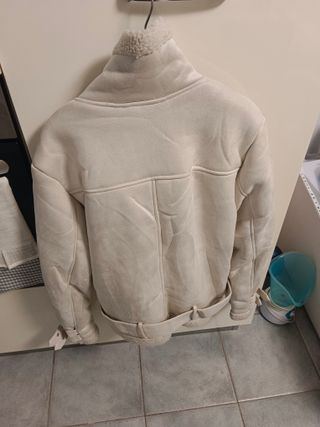 Giubbotto montone bianco donna L/XL