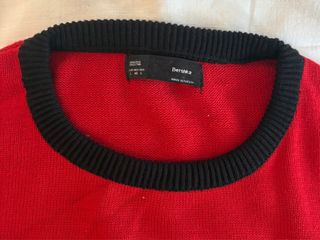 Jersey Rayas Rojo Negro Blanco