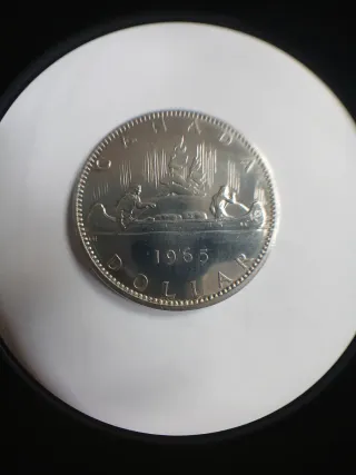 Dólar Canadá 1964 Plata 800
