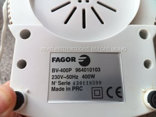 Base Motor Licuadora Fagor - Repuesto