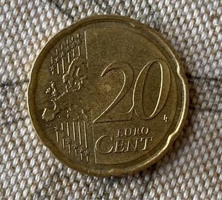 Moneda 20 céntimos Malta 2008