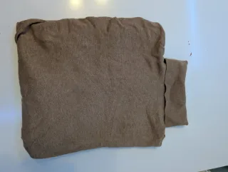 Jersey cuello alto beige