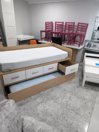 Cama nido con cajones