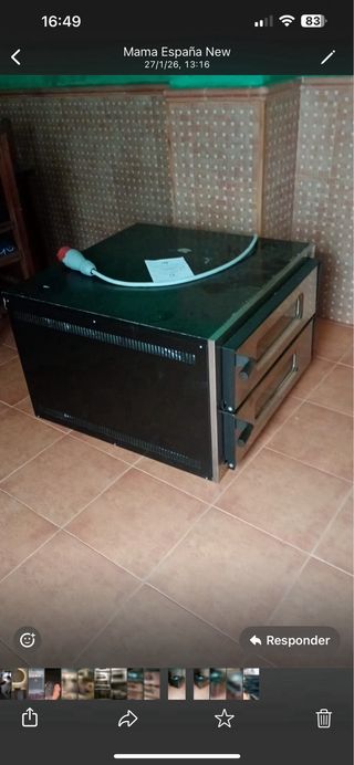 Horno Eléctrico para 8 Pizzas. Doble