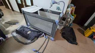 Parque infantil plegable. Cambiador, juegos, etc