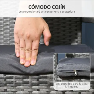Conjunto Mesa y 6 Sillas Exterior