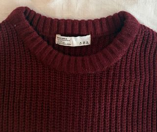 Jersey de rayas granate y blanco