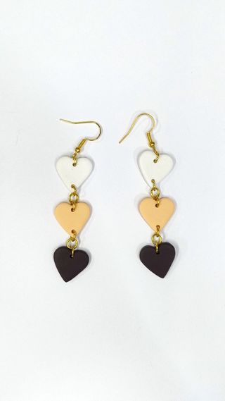 Pendientes Corazón Tonos Tierra