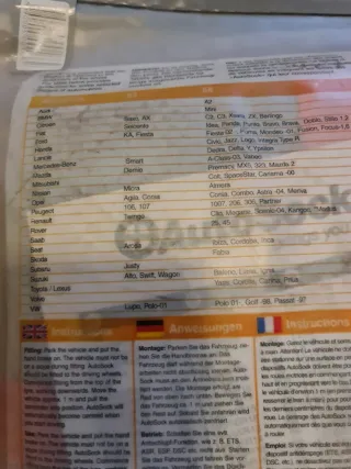 Cubre neumáticos AutoSock Talla 66