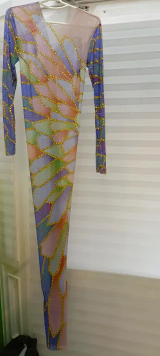 Disfraz Malla Multicolor Brillante