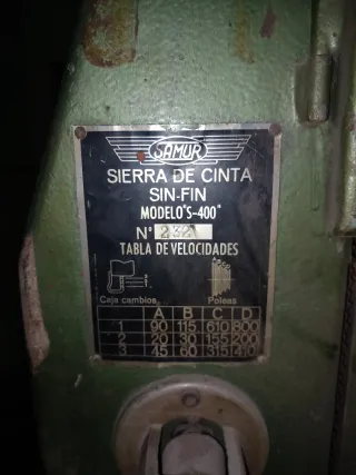 Sierra de cinta SAMUR